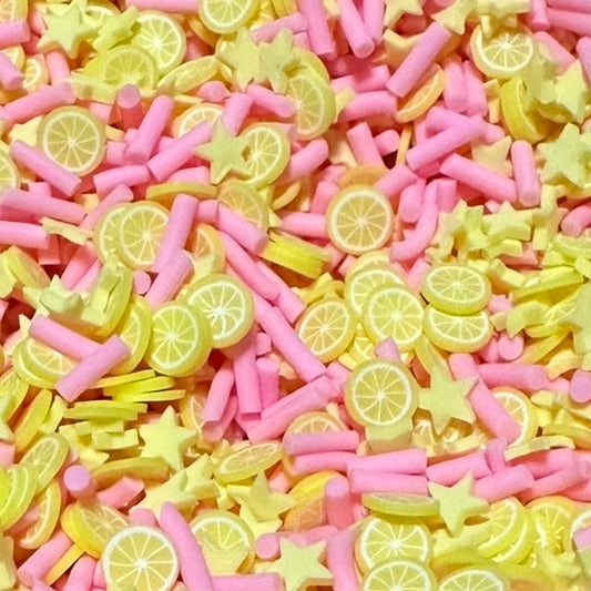 Polymer Clay Slices, Lemon Sprinkle Mix