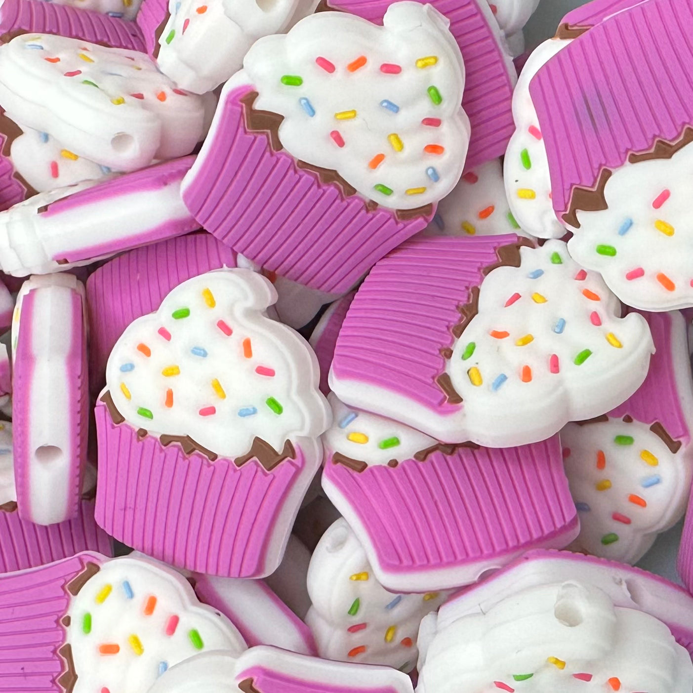 Focal Bead, Cupcake