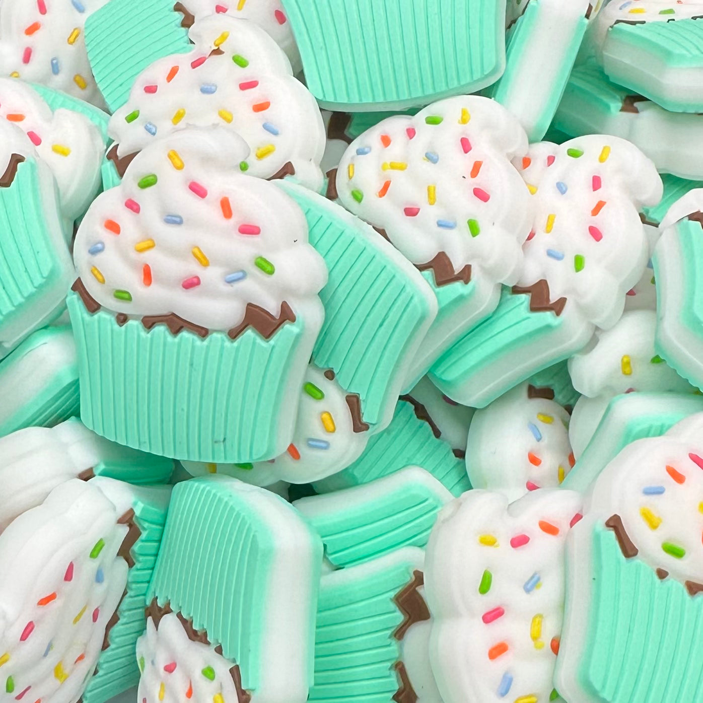Focal Bead, Cupcake