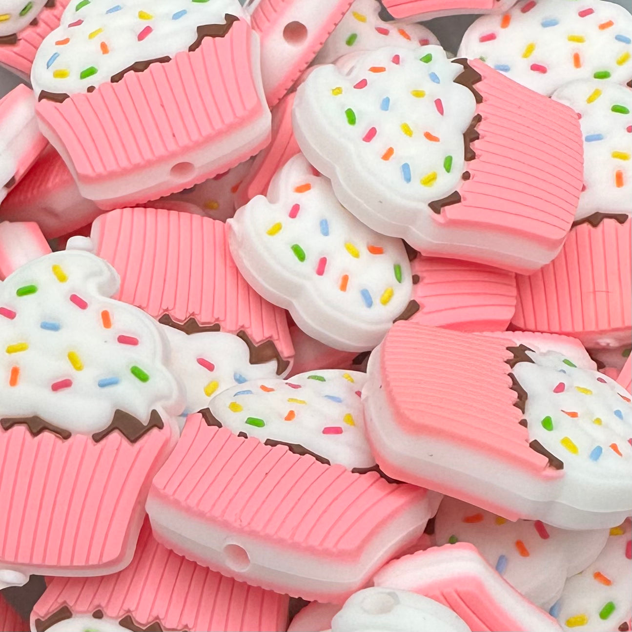 Focal Bead, Cupcake