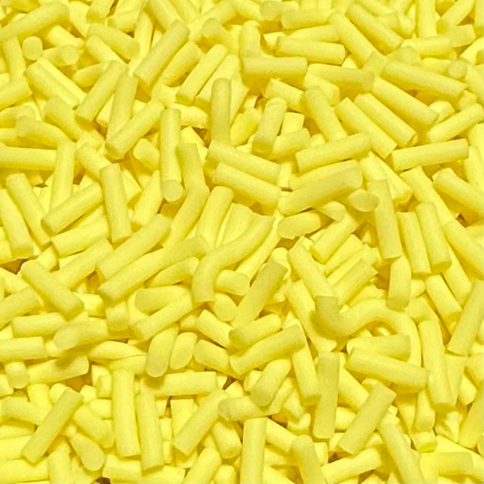 Polymer Clay Slices, Yellow Sprinkles