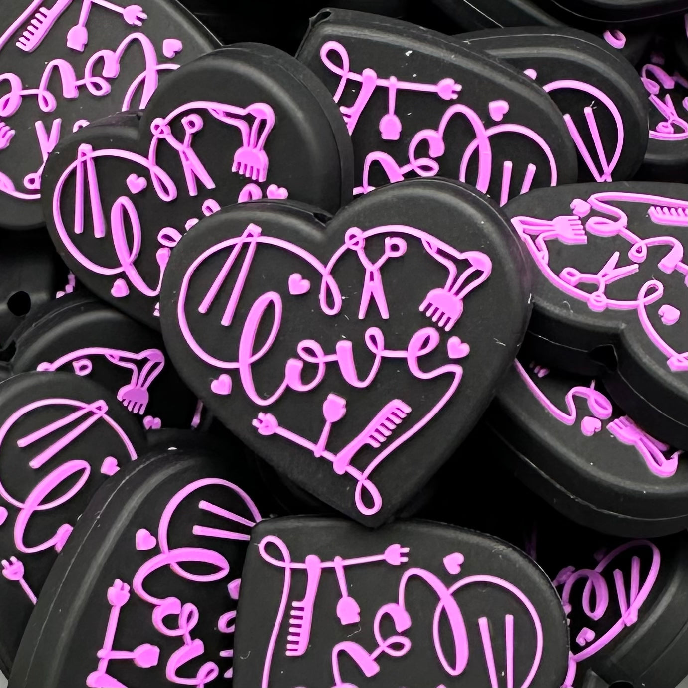 Focal Bead, Hairdresser Love