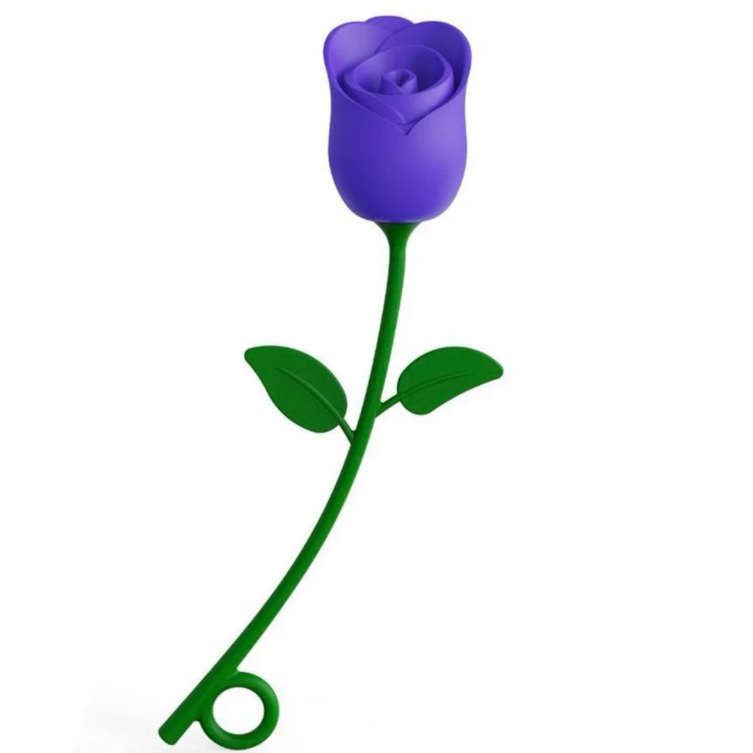 Decorative Silicone Straw Cap, Rose