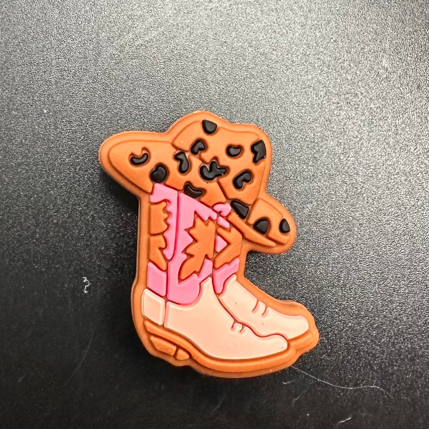 Focal Bead, Cowboy Boots with Hat