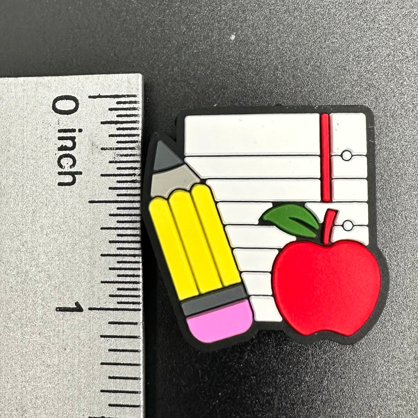 Focal Bead, Paper Pencil Apple