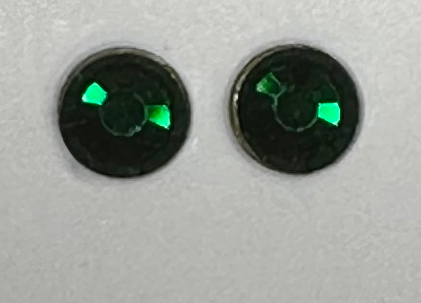 Glass Rhinestones, Emerald