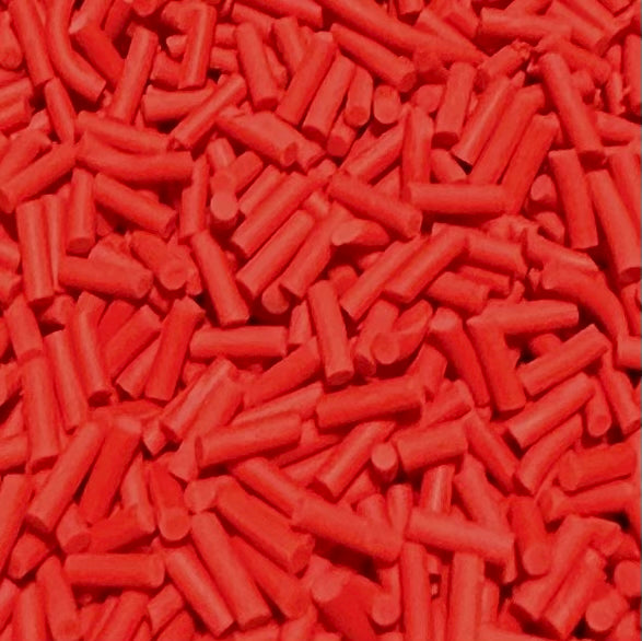 Polymer Clay Slices, Red Sprinkles