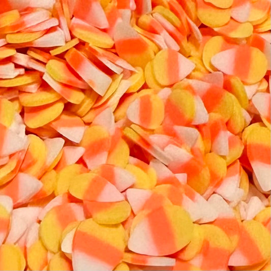 Polymer Clay Slices, Candy Corn