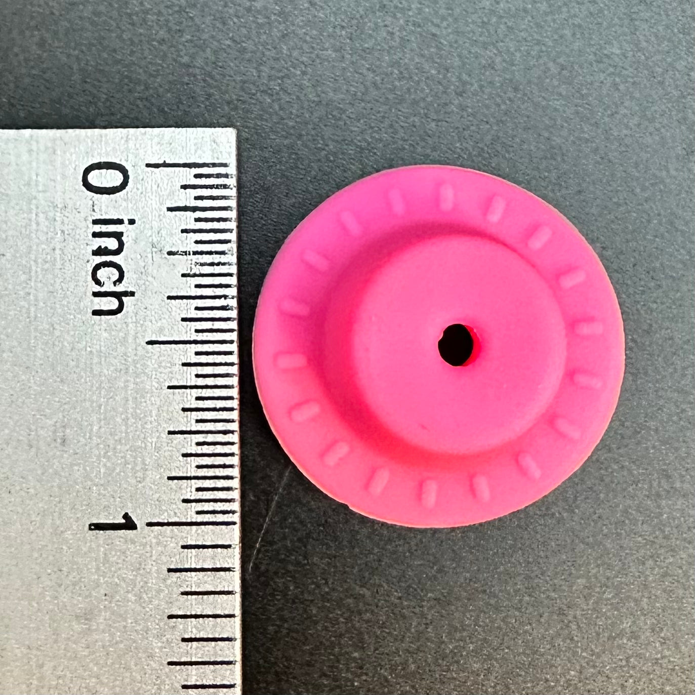 Focal Bead, Hot Pink Cowboy Hat