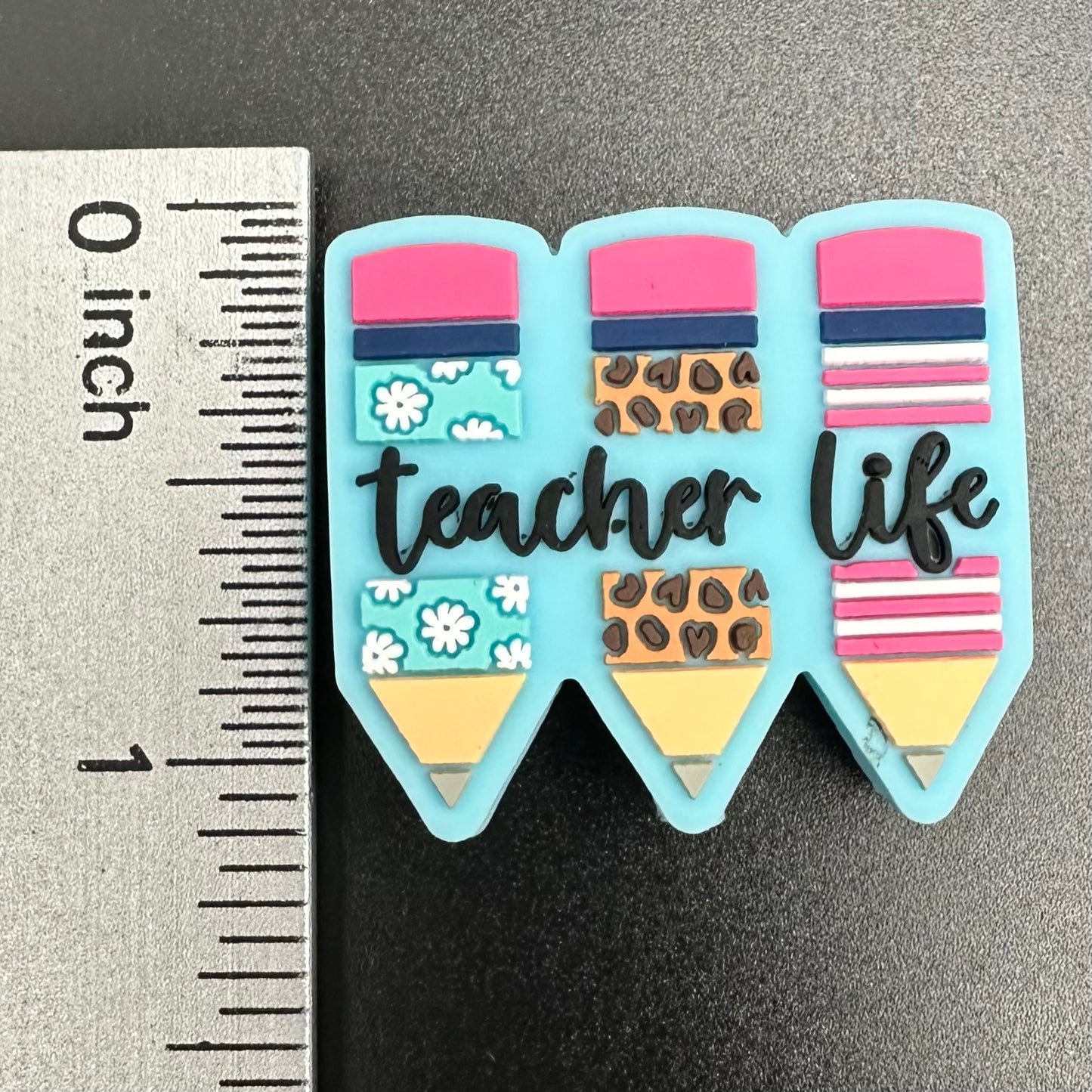 Focal Bead, Teacher Life Pencils