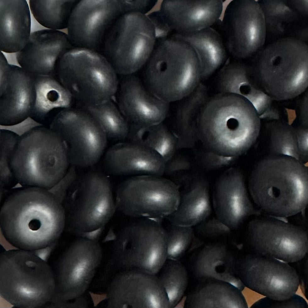 Abacus Silicone Bead, Black