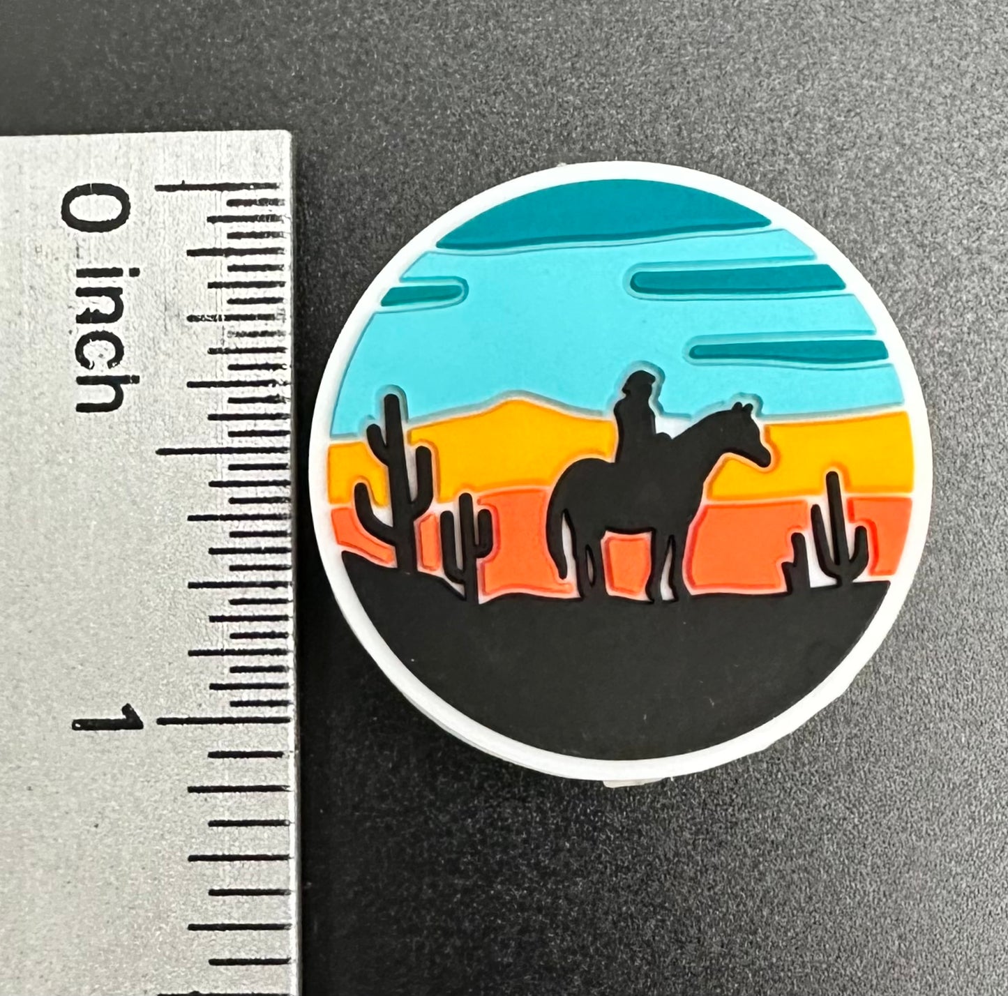 Focal Bead, Horse Sunset