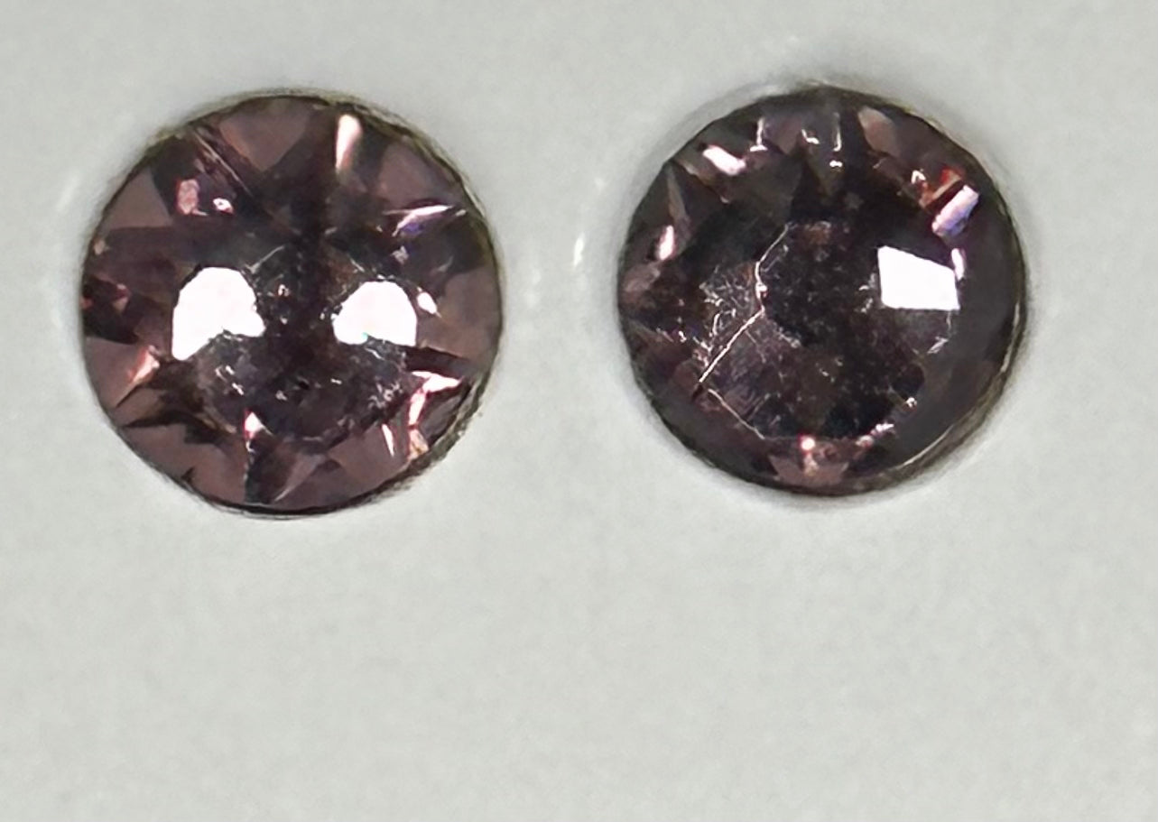 Glass Rhinestones, Light Amethyst