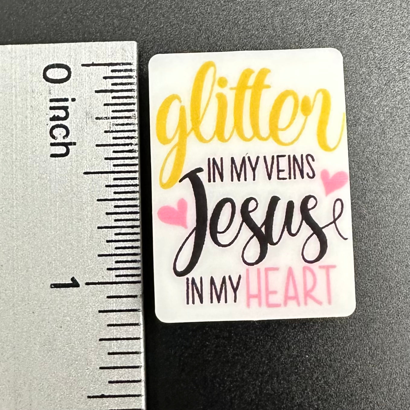 Focal Bead, Glitter and Jesus