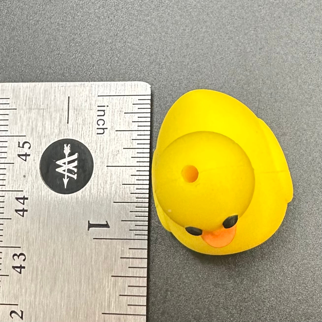 Focal Bead, Rubber Ducky-Yellow