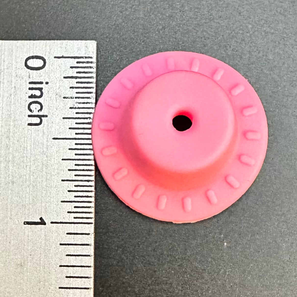 Focal Bead, Pink Cowboy Hat