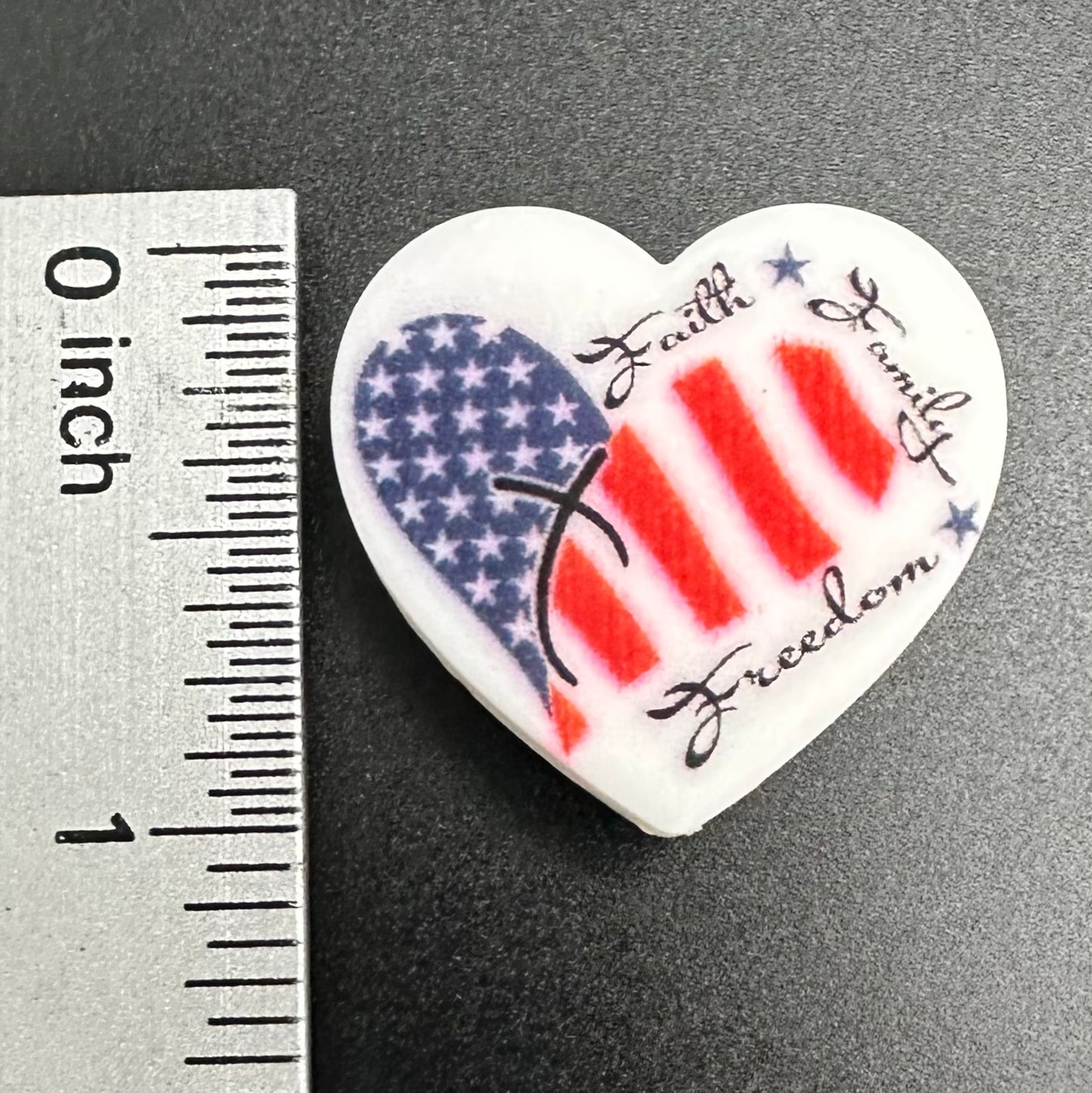 Focal Bead, Faith, Family, Freedom