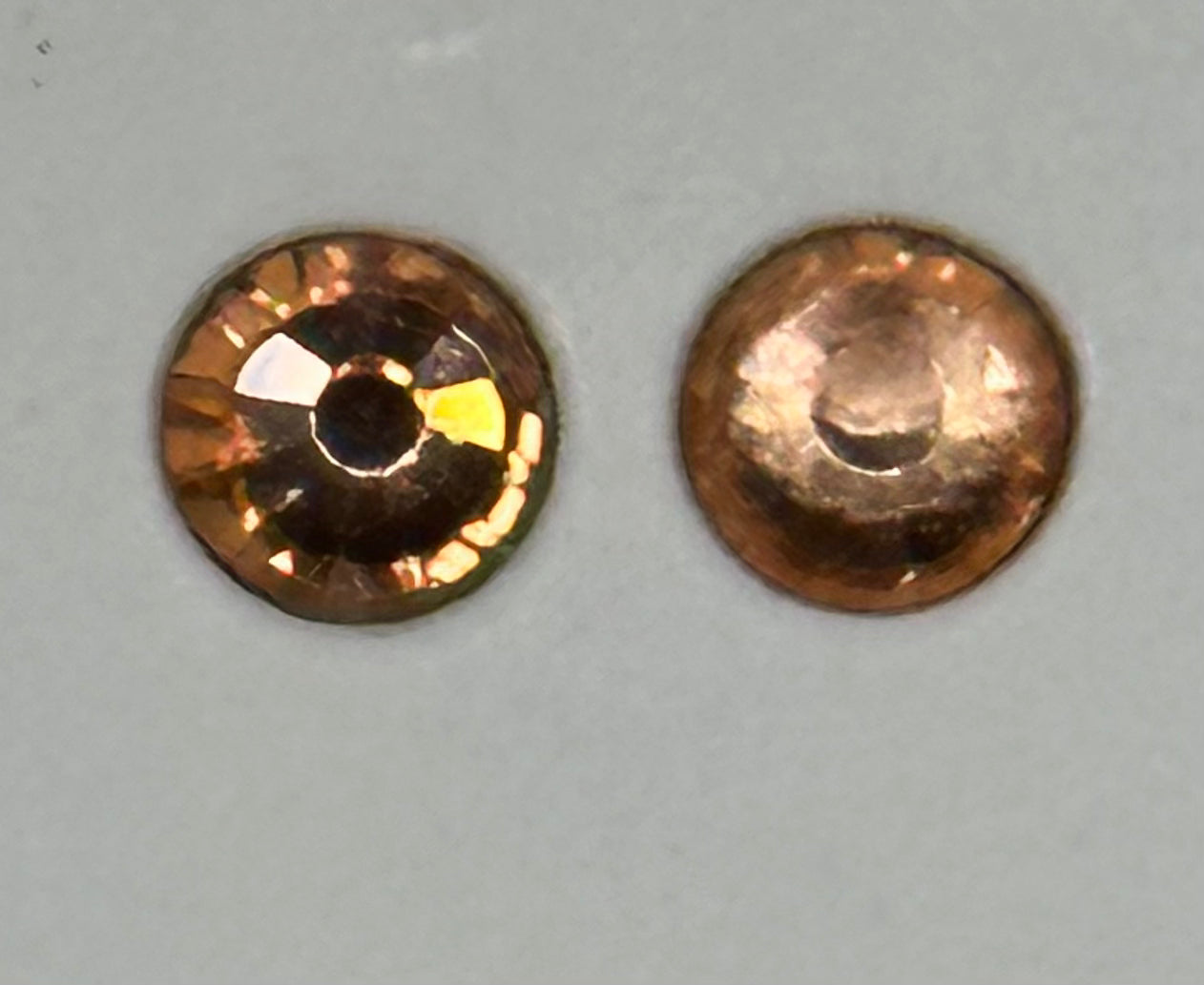 Glass Rhinestones, Light Peach