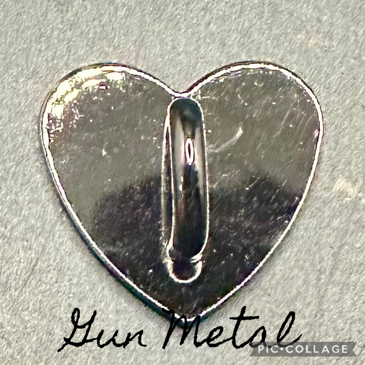 Heart-Shaped Metal Adhesive Charm Hook
