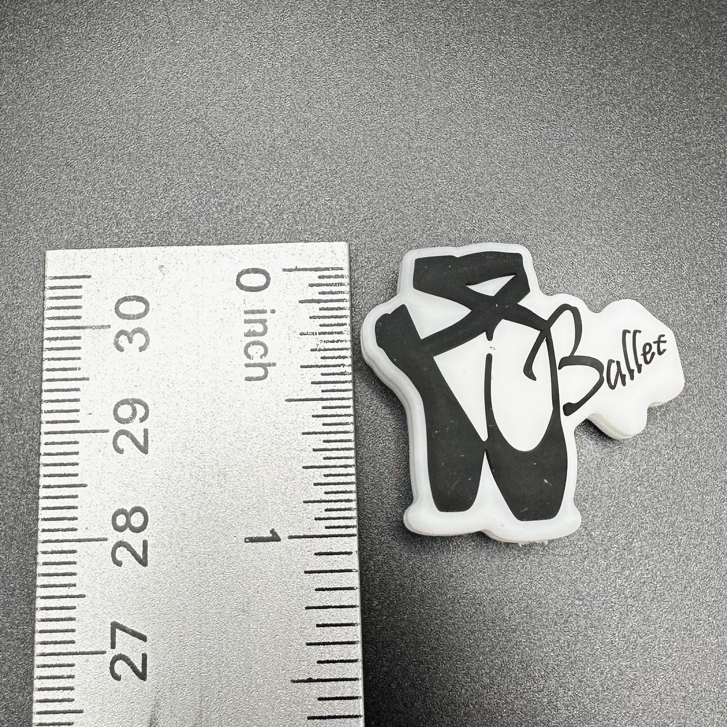 Focal Bead, Ballet Shoes