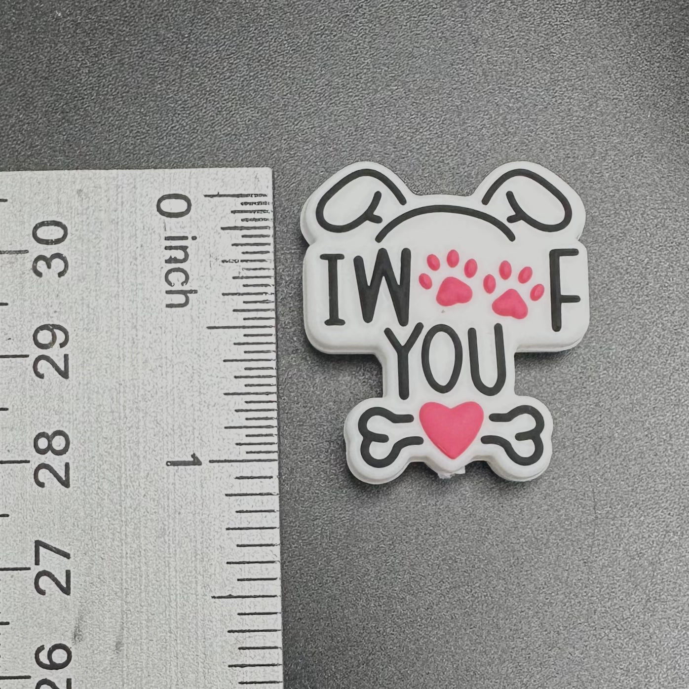 Focal Bead, I Woof You