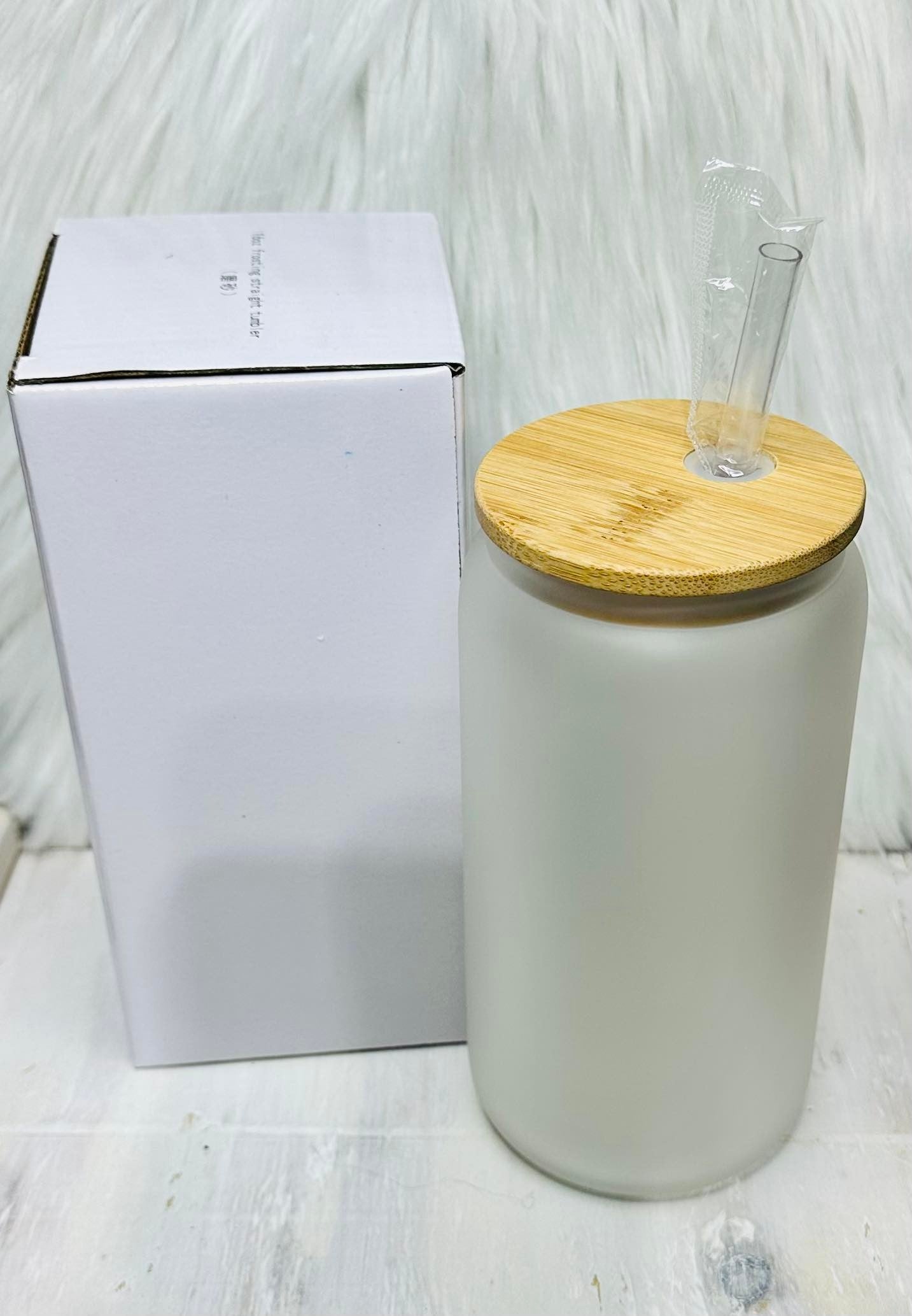 16 oz. Frosted Glass Can