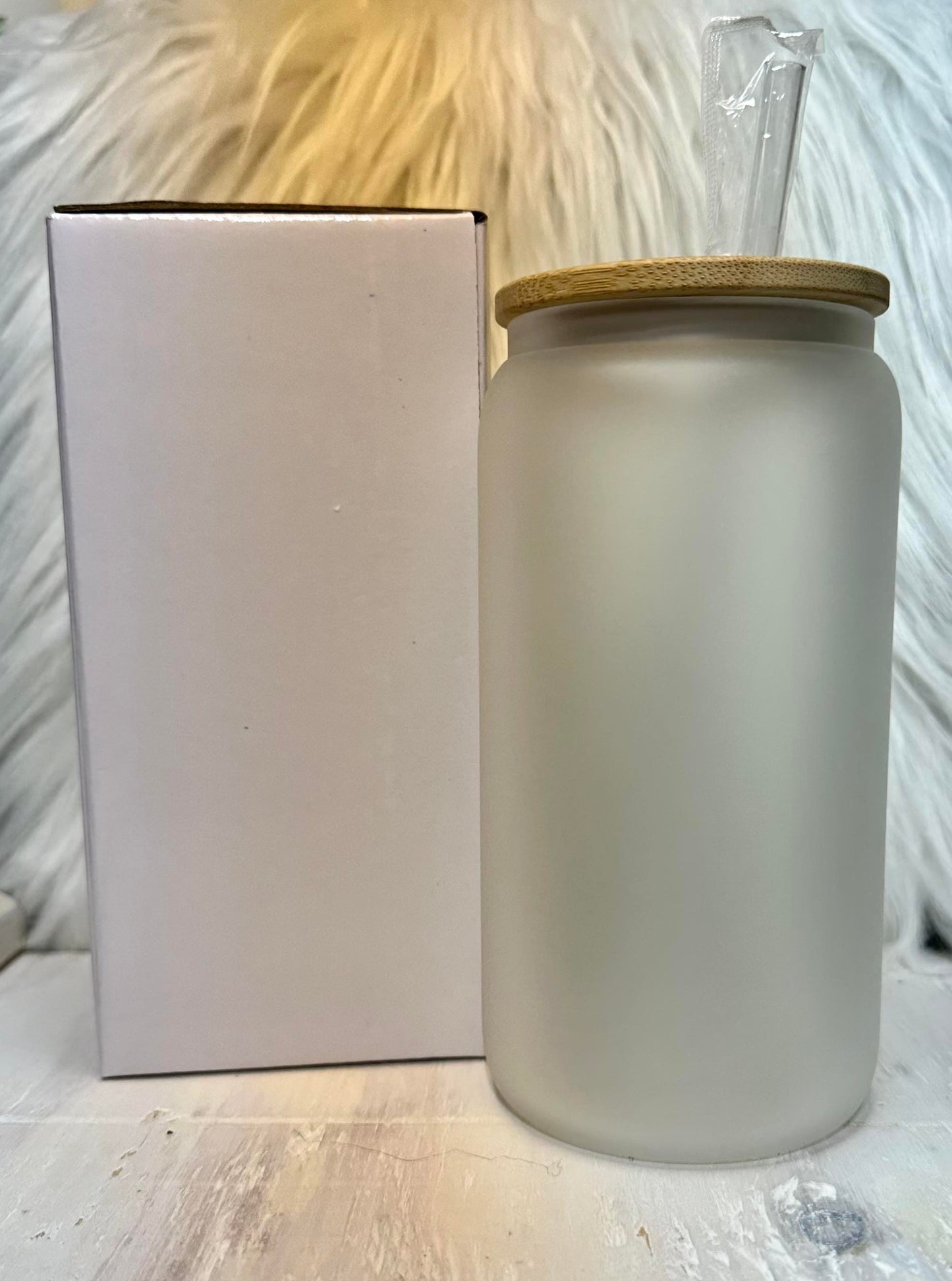 16 oz. Frosted Glass Can