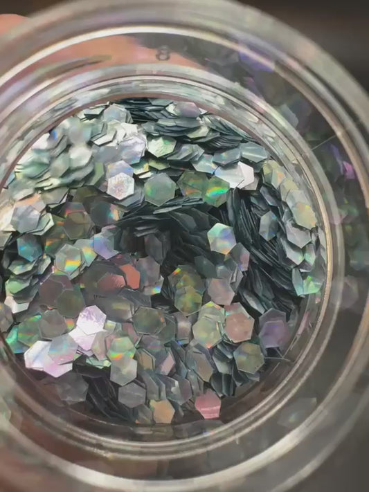 Patina Holographic Cats Eye Chunky Glitter