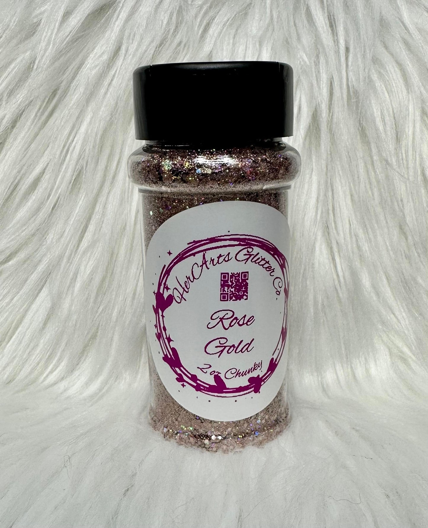 Rose Gold Holographic Chunky Mix Glitter