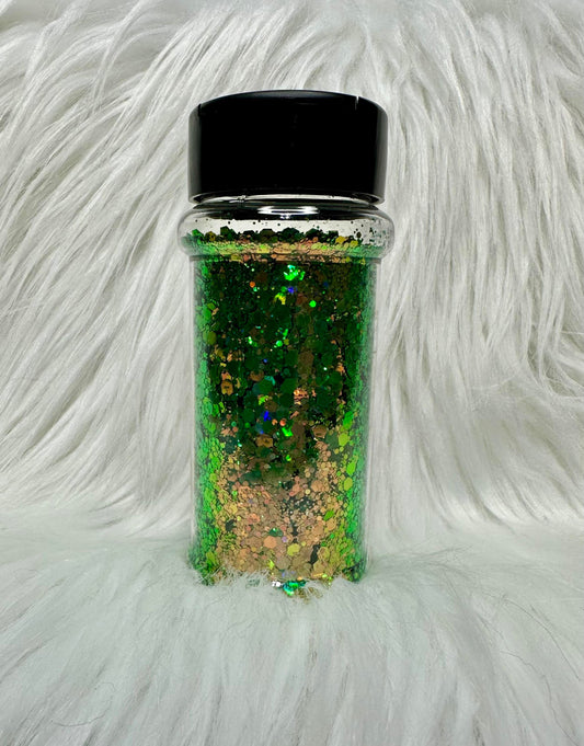 Key Lime Chameleon Chunky Mix Glitter