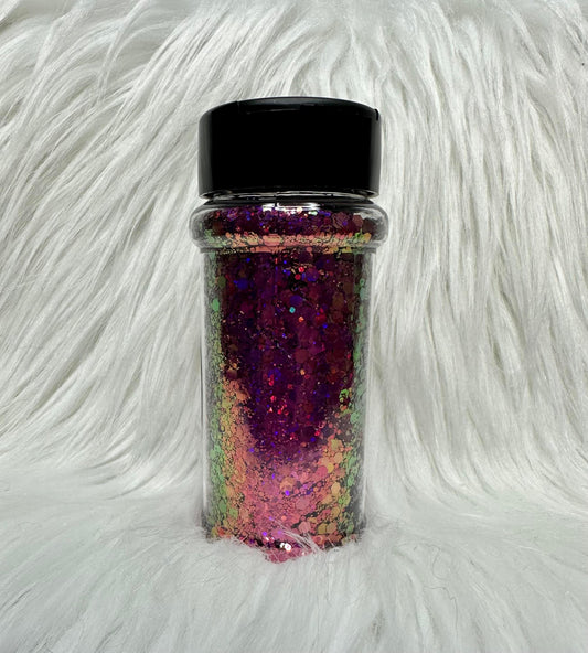 Raspberry Fizz Chameleon Chunky Mix Glitter