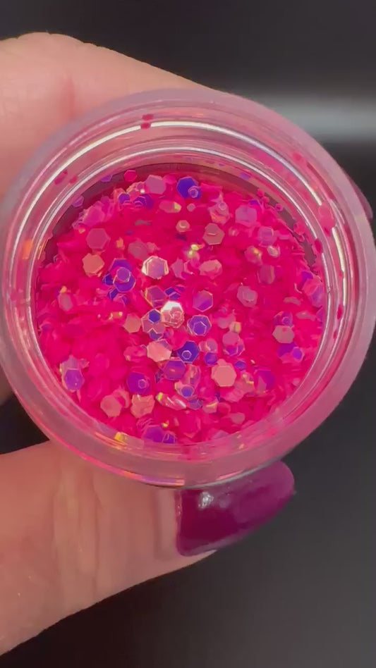 Midnight Rose Luminous Glow Chunky Mix Glitter