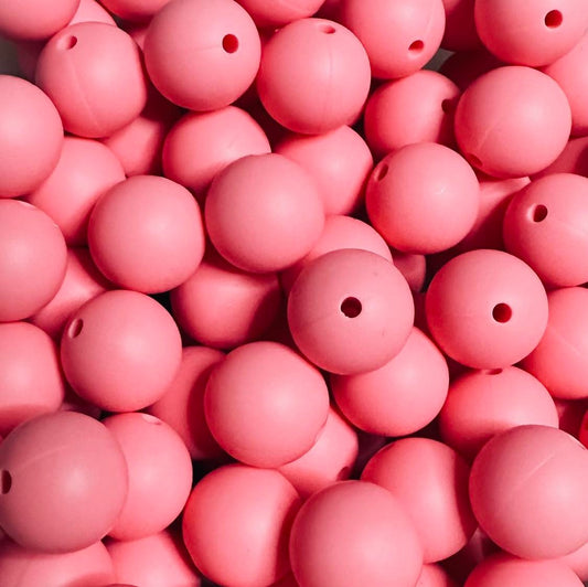 15 mm Silicone Bead, Bubblegum