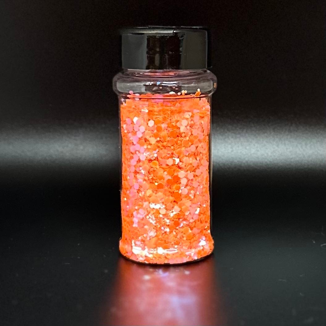 Frosty Tangerine Luminous Color Shifting Chunky Mix Glitter