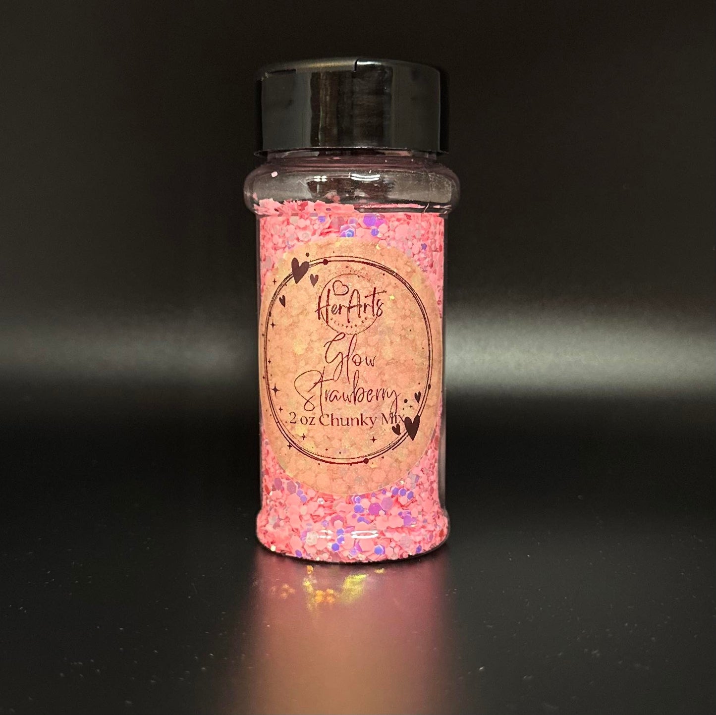 Glow Strawberry Luminous Glow Chunky Mix Glitter