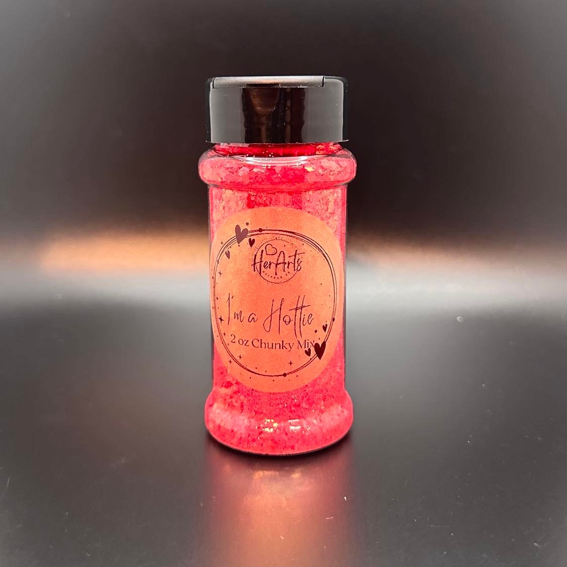 I'm a Hottie Pearl Fluorescence Chunky Mix Glitter