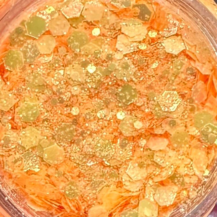 Marigold Bloom Pearl Fluorescence Chunky Mix Glitter