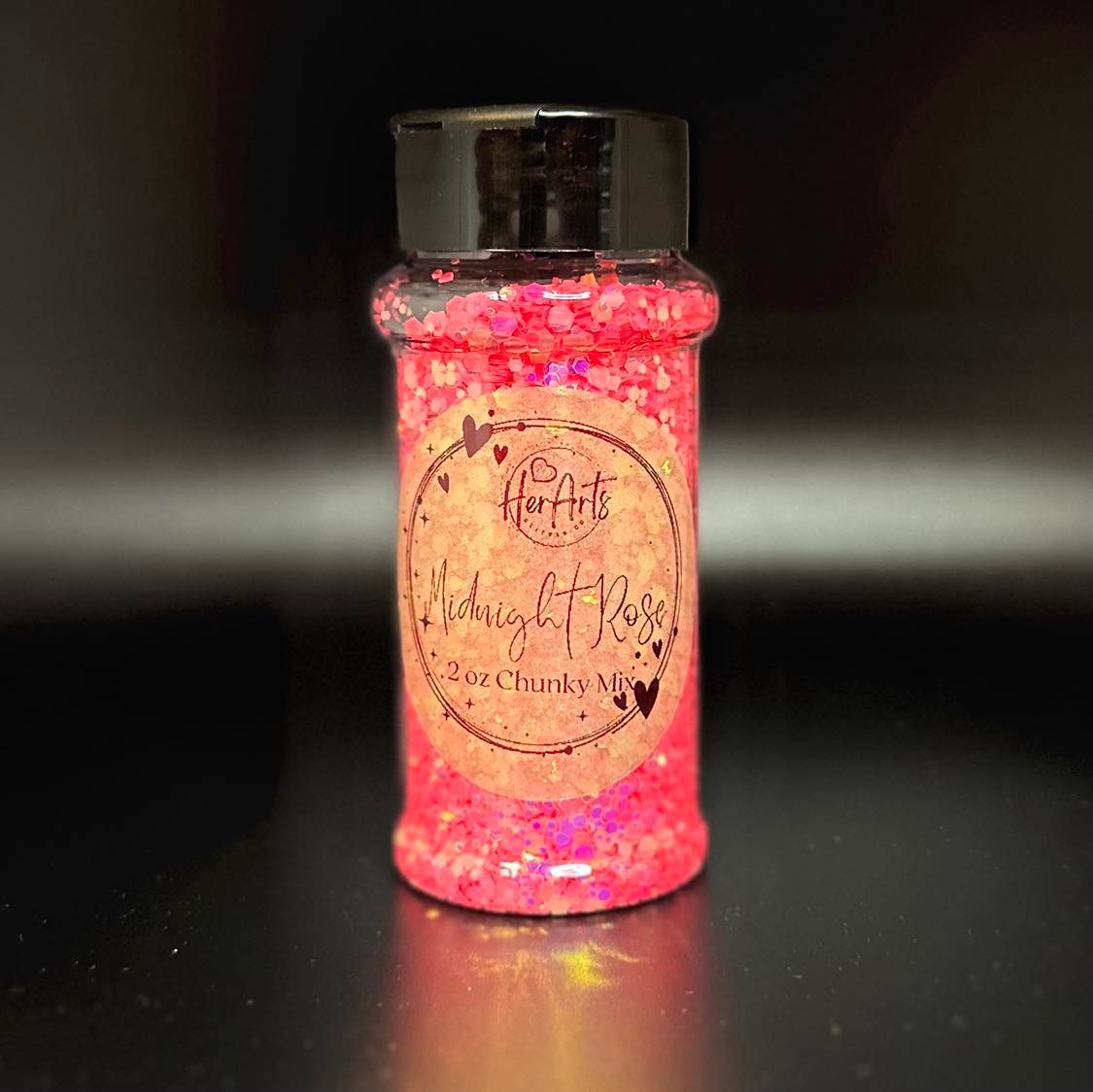 Midnight Rose Luminous Glow Chunky Mix Glitter
