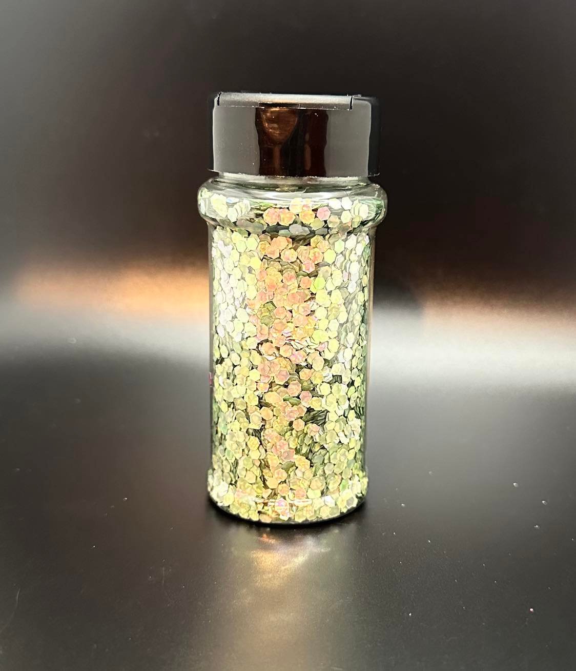 Silver Leaf Cats Eye Holographic Chunky Glitter