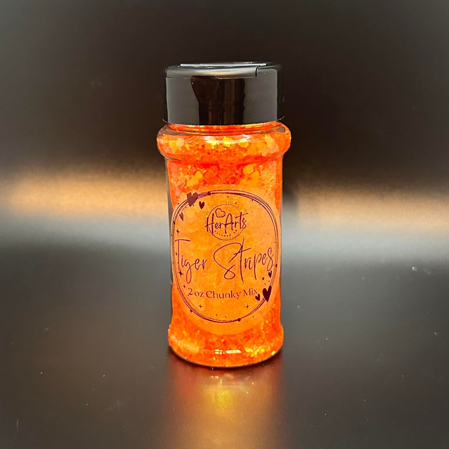 Tiger Stripes Highlight Iridescent Glitter