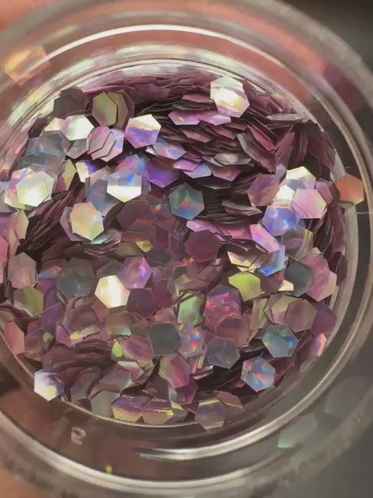 Purple Immersion Cats Eye Holographic Chunky Glitter