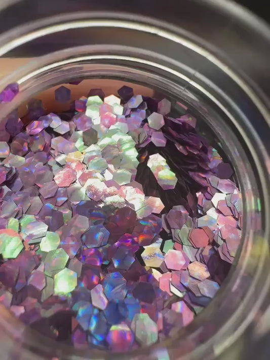 Texas Bluebonnet Cats Eye Holographic Chunky Glitter