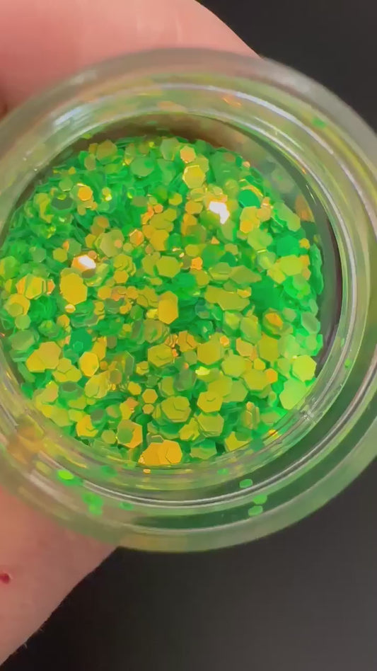 Fresh Green Luminous Glow Chunky Mix Glitter