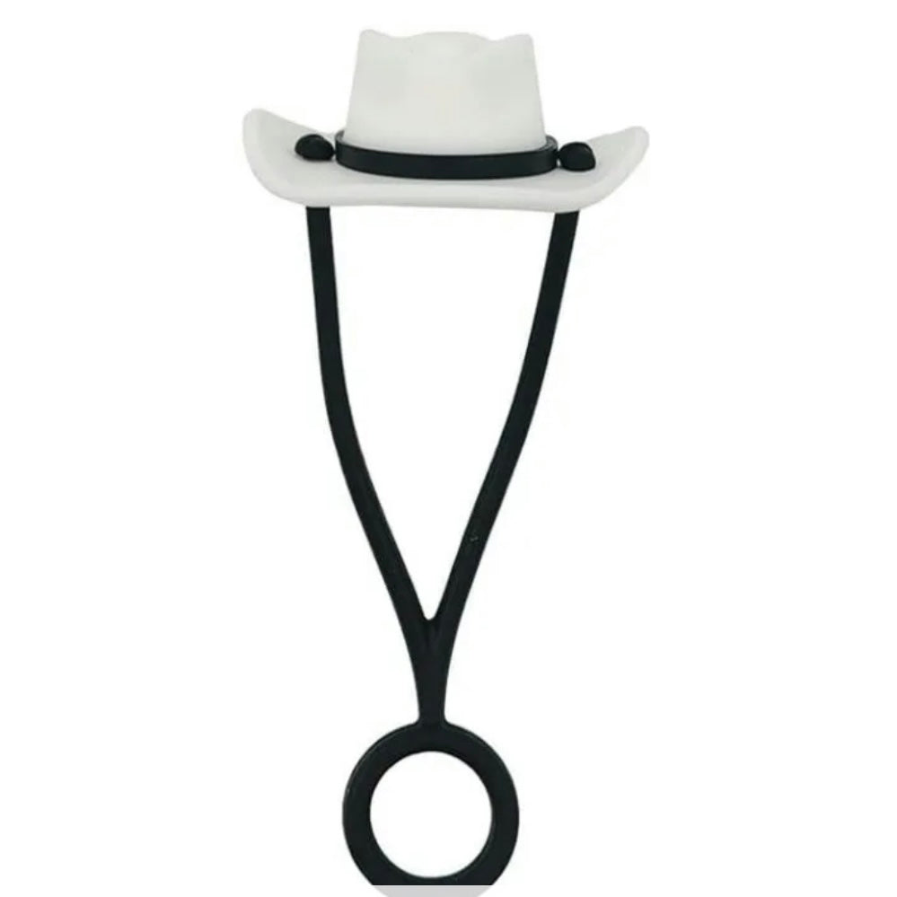 Decorative Silicone Straw Cap, Cowboy Hat