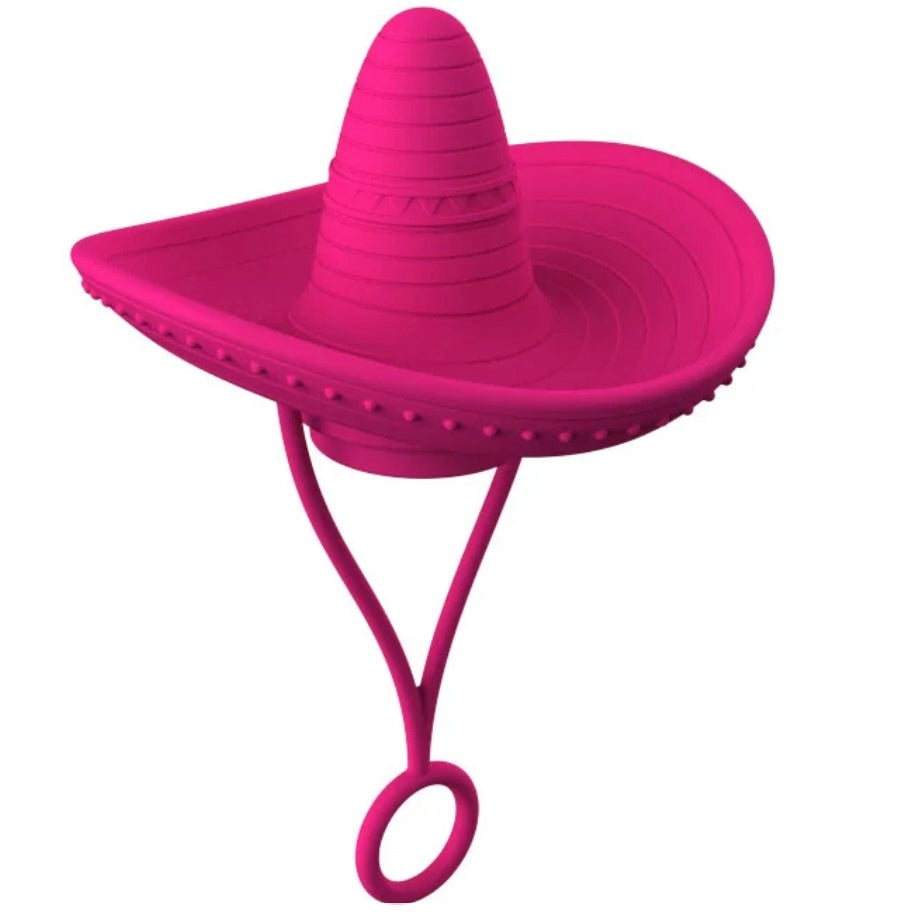 Decorative Silicone Straw Cap, Sombrero