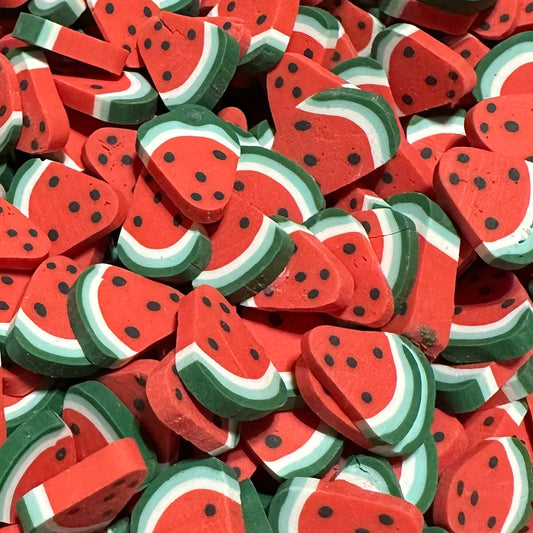 Polymer Clay Slices, Watermelon Wedges