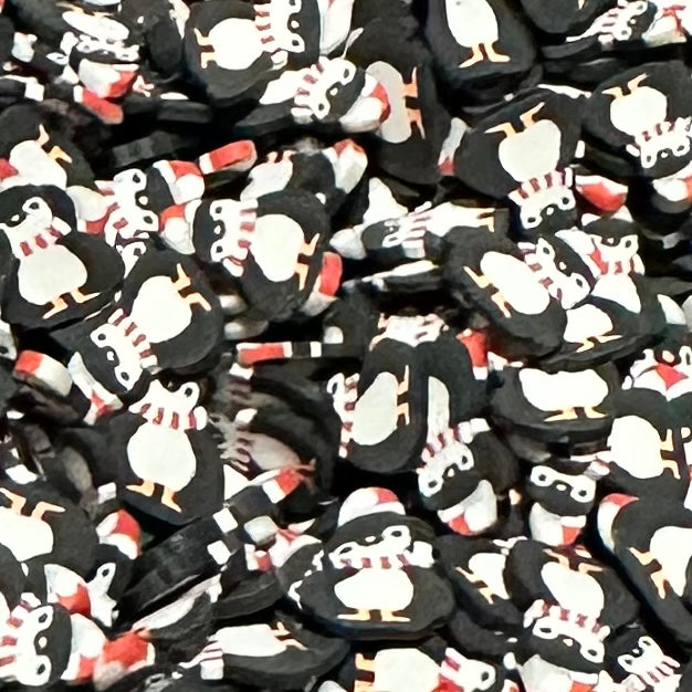 Polymer Clay Slices, Penguins