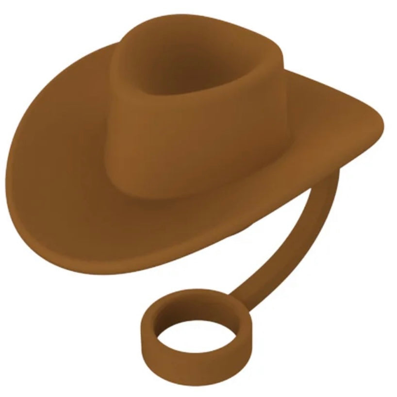 Decorative Silicone Straw Cap, Cowboy Hat