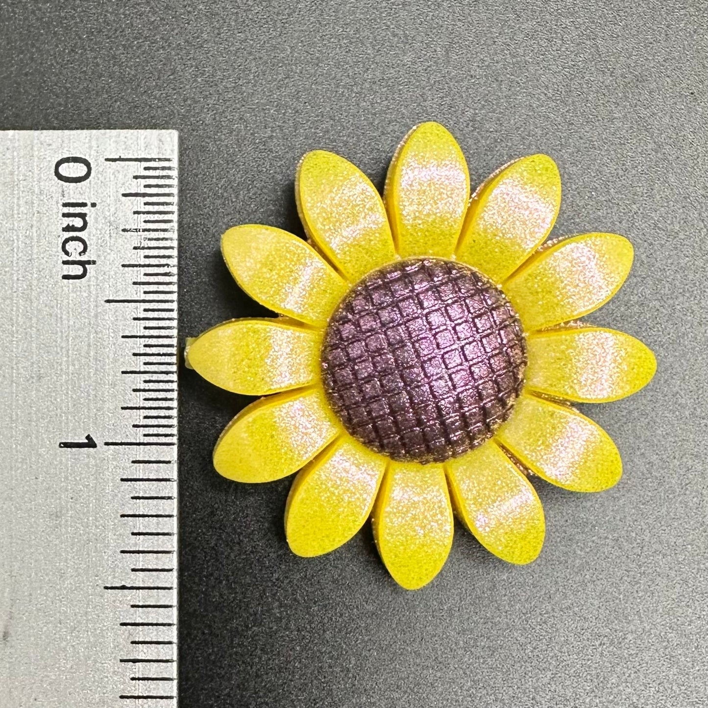 Focal Bead, Opal Daisy Sunflower