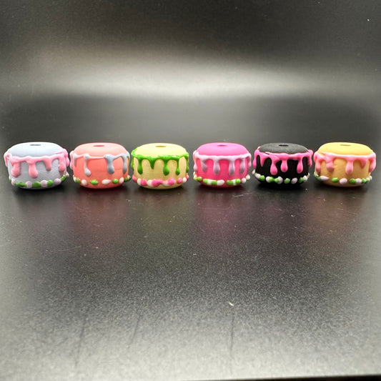 Acrylic Bead, Neon Cake Various Colors